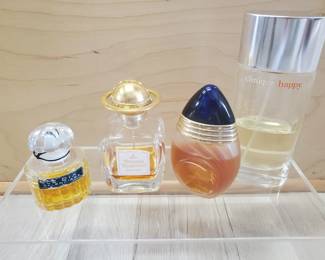Lot of vintage French and American perfume bottles