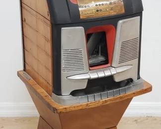 Vintage 2-piece Fremont Hotel 5 cent slot machine