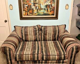 Loveseat and MCM painting