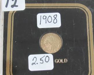 1908 Gold $2.50 Indian Head Coin