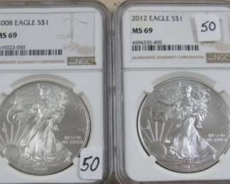 NGC Silver Eagles