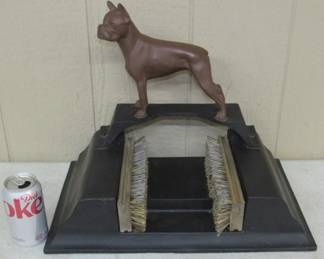 Cast Iron Boot Scraper w/Dog