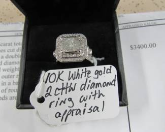 10K 2 cttw Diamond Ring w/Appraisal