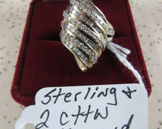 Sterling & 2 cttw Diamond Ring