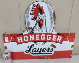 Porcelain Honegger Layers Sign