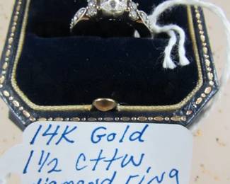 14K Gold Diamond Ring