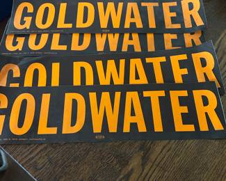Circa 1960s bumper stickers