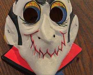 Collegeville Dracula Mask only - 1960s Halloween