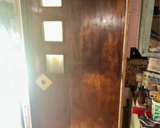 Mid-Century Exterior Front door- original hardware available for door, not pictured