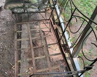 Vintage iron bench