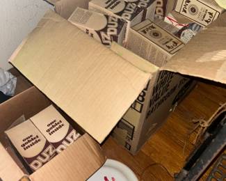 Duz detergent give away glasses in boxes- vintage