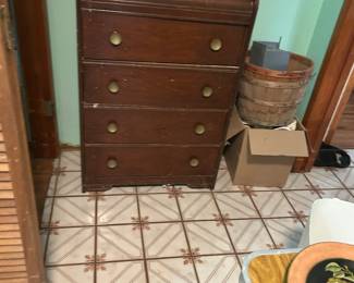 Waterfall style dresser