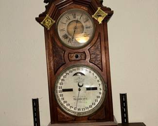 Antique Ithaca Clock- clock runs, calendar does not