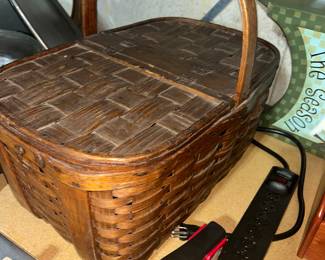 Vintage picnic basket