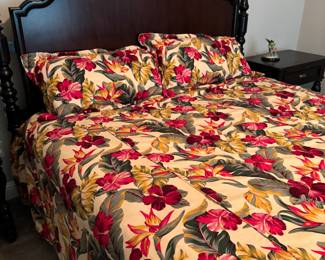 King size bed w/ mattress by International Furniture