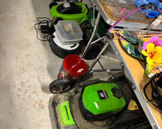 Lawn mower, electric mower, cultivator