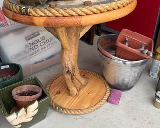 Nautical Table with map under glass of Anchor Bay