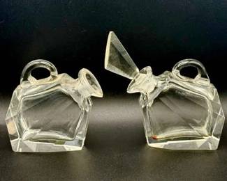 (2) Vintage Art Deco Perfume Bottles