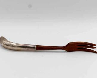 Serving Fork With Sterling Silver Handle