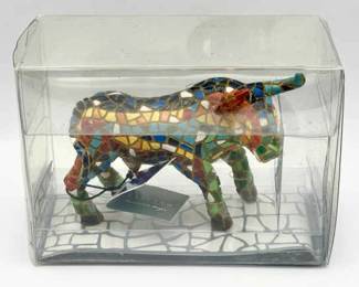 Barcino Mosaic Collection Bull Figurine NIB