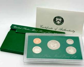 1995 United States Mint Proof Coin Set With Certificate Of Authenticity