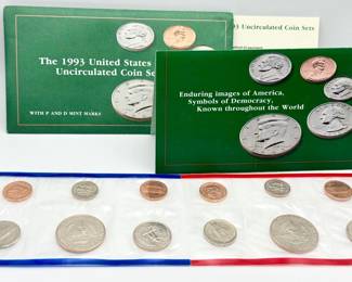 1993 United States Mint Uncirculated Coin Set - Philadelphia & Denver