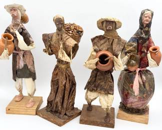 (5) Paper Mache Mexican Figurines
