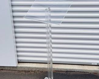 Clear Acrylic Podium / Lectern with Triple Column Base