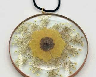 Pressed Flower Charm