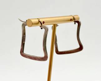 Rebecca Norman Modernist Hoop Earrings
