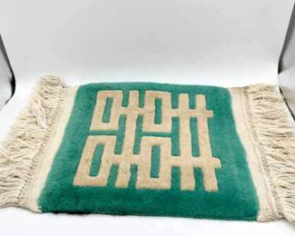 Plush Asian Miniature Rug