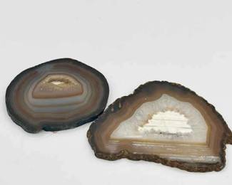 (2) Slices Of Agate