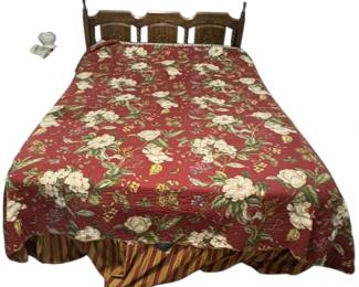 Simmons Adjustable Queen Boxspring with Vintage Headboard