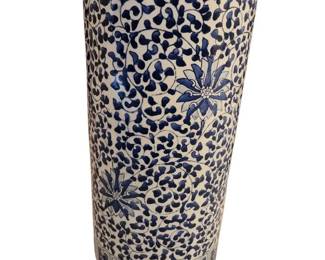 Blue and White Porcelain Umbrella Stand