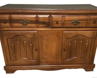 Vintage Maple Sideboard Cabinet