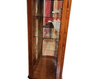 Oak Curio Cabinet