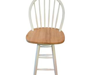 Wooden Swivel Bar Stool