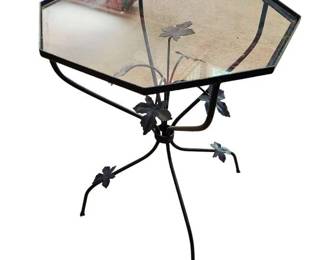 Octagonal Welded Steel Side Table