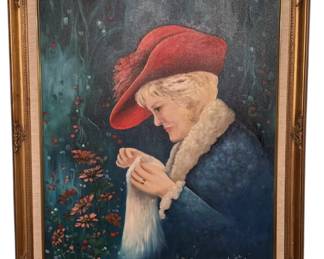 Original Signed Sandra Clower Oil on Canvas