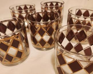 MCM George's Briard signed highball glasses