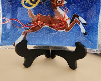 Peggy Karr smaller reindeer plate