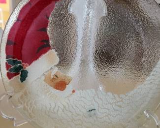 Large Peggy Karr Santa plate