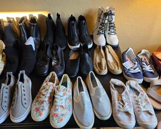Women's shoes and accessories, mostly new
