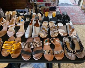 Women's shoes and accessories, mostly new