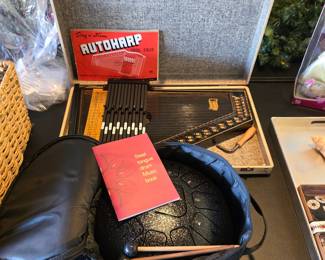 Autoharp and steel tongue drum