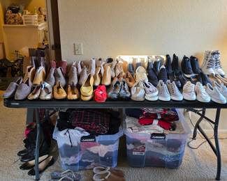 Women's shoes and accessories, mostly new