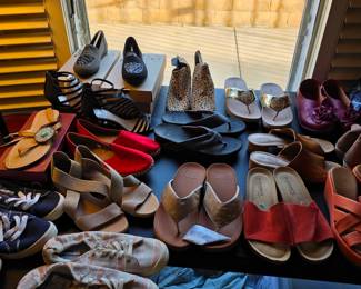 Women's shoes and accessories, mostly new