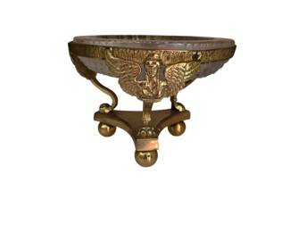 Gilded Bronze and Cut Glass Tazza Likely from the Late 19th Century