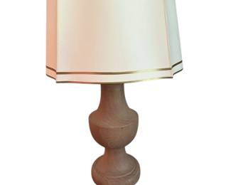 Farmhouse Style Wood Table Lamp with Shade