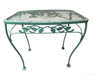 Vintage Metal Outdoor Side Table